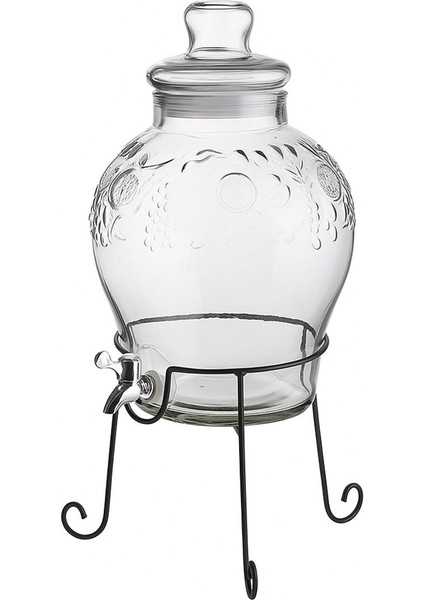 10 Litre Musluklu Cam Su Sebili Şerbetlik ve Damacana Metal Ayaklı fırsatları