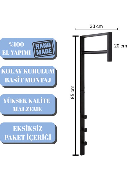 Metal Dekoratif Demir Duvar Askısı Metal Askılık Elbise Askısı Portmanto - Modern Design fırsatları