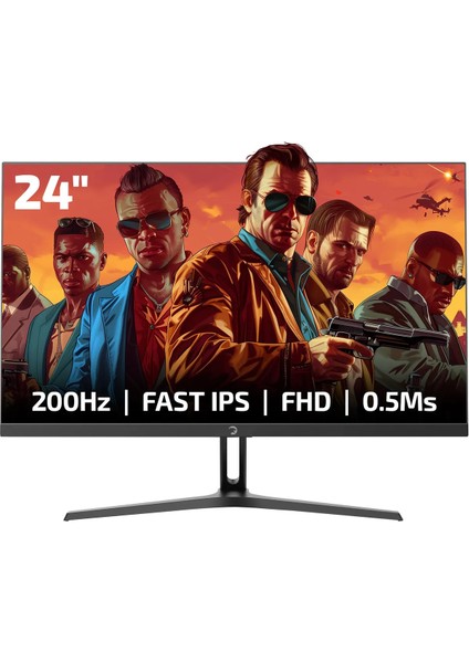 24'' Bull T10 Flat IPS 200Hz 0.5ms Gaming Monitör
