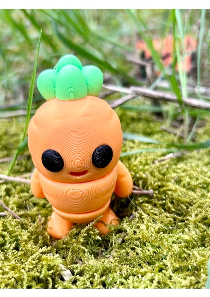 Havuç Oyuncak Figür - Kutunun En Cesur Zıplayanı 🥕3d Hareketli Organik Model -Orta Boy