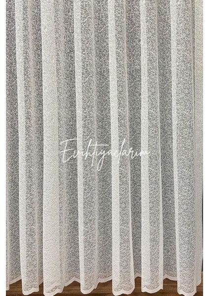 Her Odaya Uygun Lüks ve Estetik Ütü Istemez Kum Örme Modeli 1/2 Seyrek Pileli Tül Perde