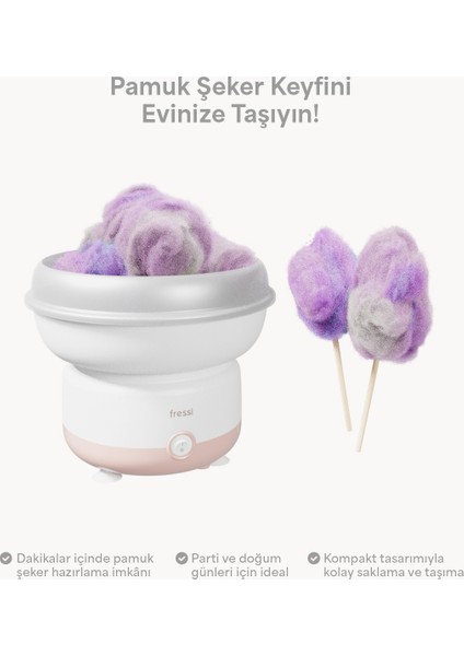 Çelik Hazneli 500W Pamuk Şeker Makinesi FR-PM01 Cottofun modelleri