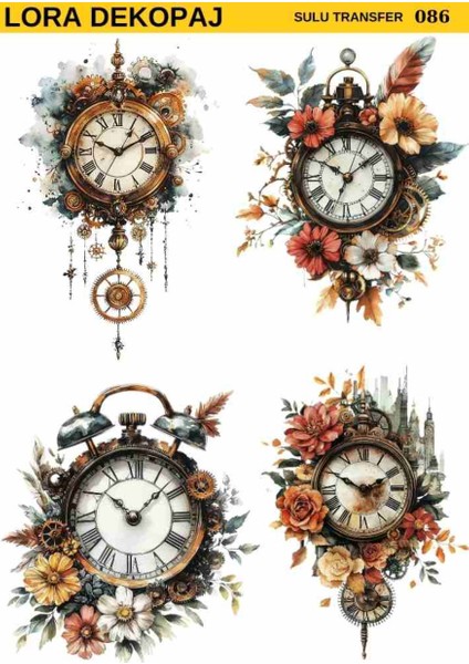 086 Açık Zemin Sulu Transfer 25*35 cm