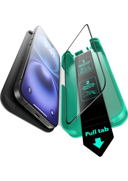 iphone 16 Anti-Static Temperli Full Cam Ekran Koruyucu Kolay Kurulum Kiti fiyatları