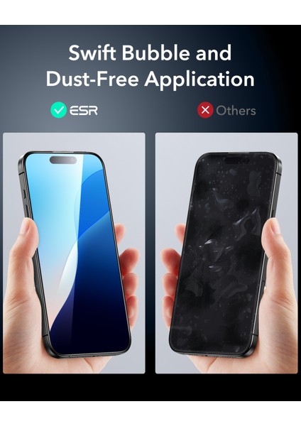 iphone 16 Anti-Static Temperli Full Cam Ekran Koruyucu Kolay Kurulum Kiti indirimleri