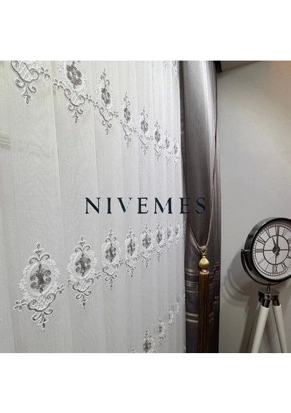 Nivemeshome Ali Toros Burç Tasarım 2027 VRYNT:105 1/3 Sık Pileli Tül Perde Apm fiyatları