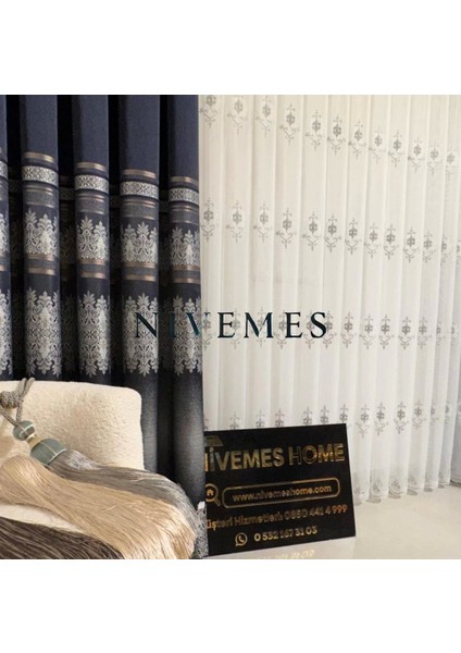 Nivemeshome Ali Toros Burç Tasarım 2027 VRYNT:105 1/3 Sık Pileli Tül Perde Apm modelleri