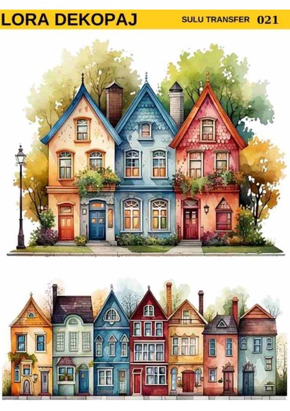 021 Açık Zemin Sulu Transfer 25*35 cm