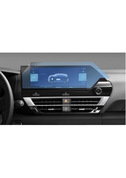 Citroen E-C4 10 Inç Ekran Koruyucu Multimedya Navigasyon ve 5 Inç Ekran Koruyucu 2'li Set