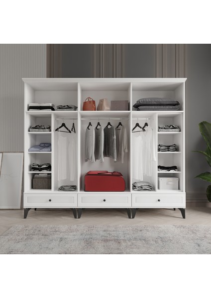 Nisa 6 Kapaklı Gardırop Dolap 240cm fiyatları