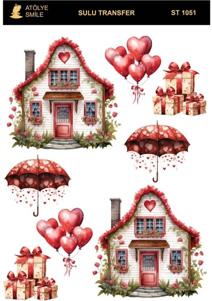 ST1051 Açık Zemin Sulu Transfer 25*35 cm