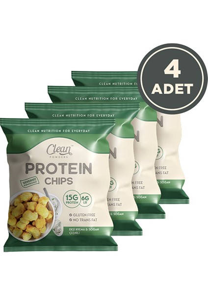 Protein Chips 50 gr Ekşi Krema Soğan 4 Adet