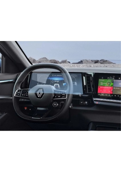 Renault Austral Multimedya Ekran Şeffaf Nano 9 Inç ve Dijital Gösterge Ekran Koruyucu 12.3 Inç 2'li Set fırsatları