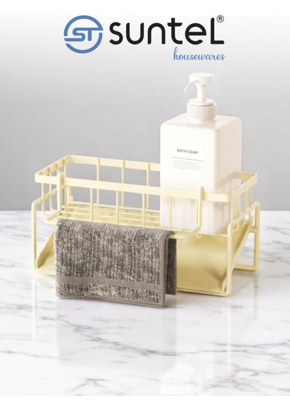 Tezgah Üstü Sıvı Sabunluk ve Süngerlik Organizer fiyatları