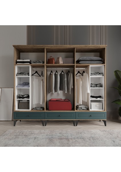 Nisa 6 Kapaklı Gardırop Dolap 240cm modelleri