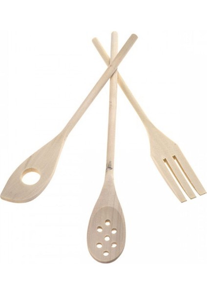 Houseware 3 Parça Ahşap Servis Seti
