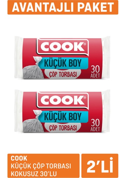 Küçük Çöp Torbası Kokusuz 2 x 30'lu