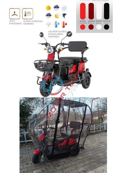 Mondial E-Mon Capri Üç Tekerli Motor Brandası