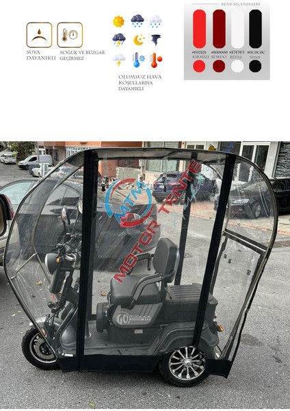 Mondial E-Mon Capri Üç Tekerli Motor Brandası modelleri