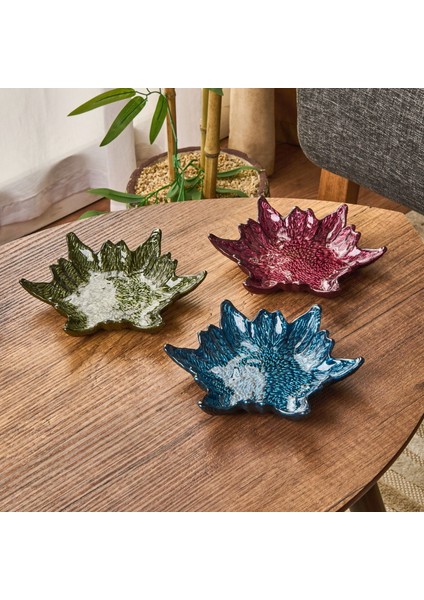 Kitchen Armoni 3'lü Çerezlik Seti - Renkli - 15 cm