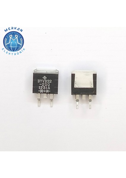 BYVB32-200 (TO-263-SMD) Orijinal Oto Beyin Tamir Entegreleri Merkan Elektronik