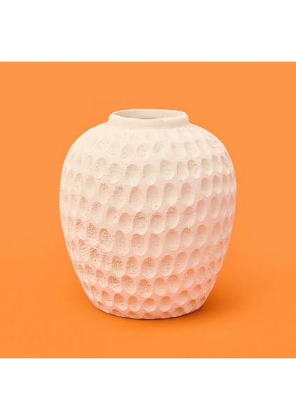 Deco Hermosa Vazo - Bej - 21 cm