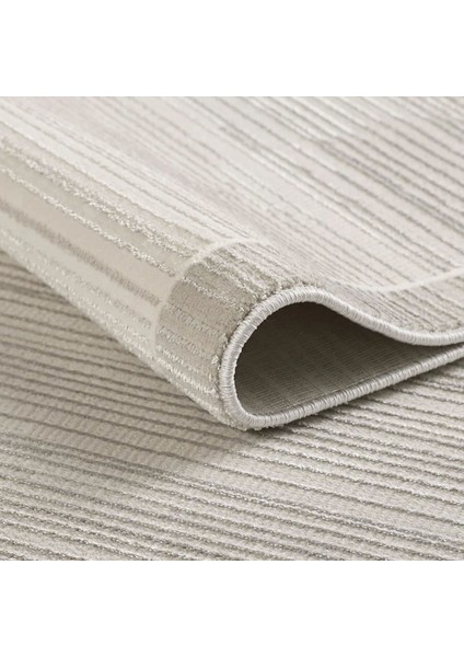 Bilbao White Swan Saçaklı Çizgi Desenli Halı - Krem - 160X230 cm modelleri