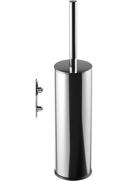 Flat Tuvalet Fırçalık, Duvardan, H25,304K - Parlak Paslanmaz Çelik