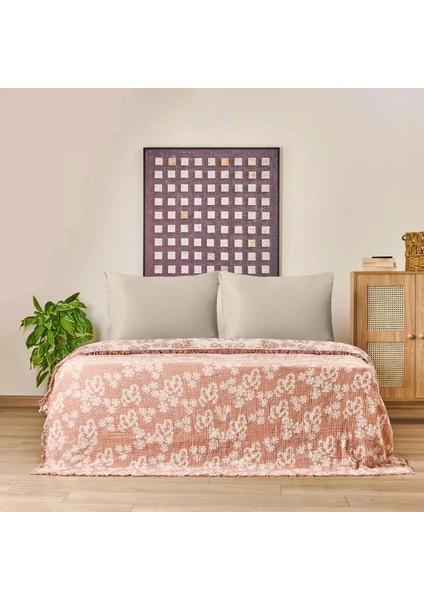 Soft Belloria Tek Kişilik Yatak Örtüsü - Kiremit - 160X255 cm fiyatları