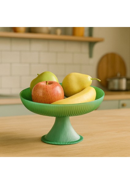 Kitchen Resital Tas Ayaklı Kase - Renkli - 21 cm