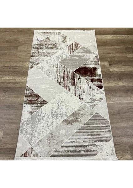 Zenith 1033 Mikrofiber Kaymaz Taban Yıkanabilir Antibakteriyel Modern Taba halı fırsatları