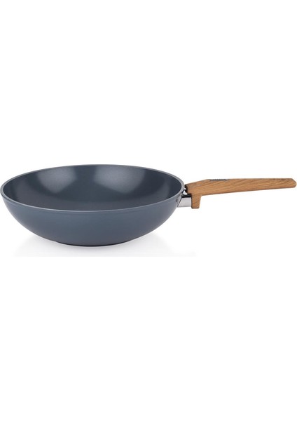 Fiesta Seramik Wok Tava - Siyah / Açık Kahverengi - 28 cm fiyatları