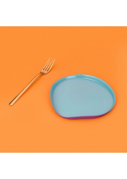 Kitchen Istanbul Dik Kenarlı 4'lü Pasta Seti - Mor / Mavi - 18 cm fiyatları
