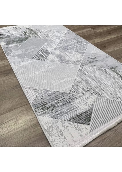 Zenith 1033 Mikrofiber Kaymaz Taban Yıkanabilir Antibakteriyel Modern Yeşil halı fiyatları