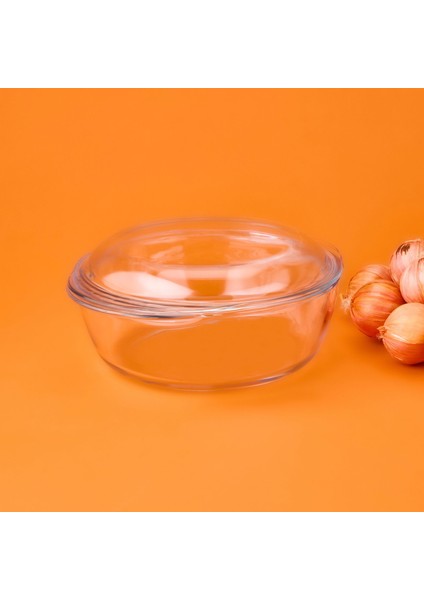 Yuvarlak Fırın Kabı - Şeffaf - 3 Lt fiyatları