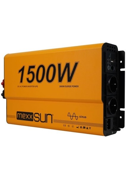 Tam Sinus Ups (Remote Ekran) 12V 1500W Inverter modelleri