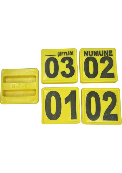 500 Adet Sarı Büyükbaş ve Küçükbaş Kemer Numaratörü