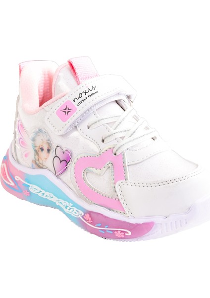 Kız Çocuk Siyah & Pembe Işıklı Spor Ayakkabı Sneakers
