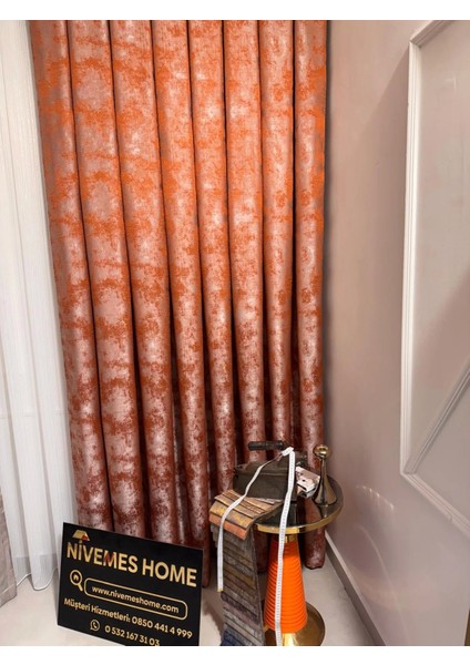 Nivemeshome Istanbul V-5204 1/3 Sık Pileli Fon Perde Apm