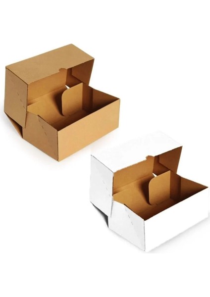 24,5X24,5X11,5 cm Kesimli E-Ticaret ve Kargo Kutusu 50 Adet