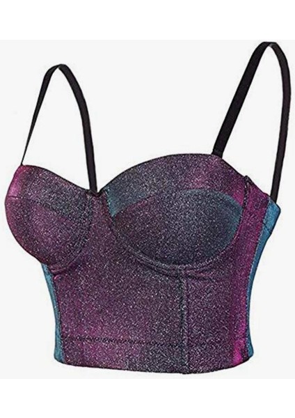 Push Up Büstiyer Dantel Crop, Gotik Punk Korse, Kulüp Giyimi, Parti Sütyeni, Çıkarılabilir Kayışlı Crop Korse fırsatları
