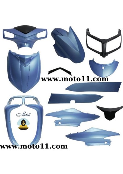Blazer Xr Kaporta Grenaj Seti Mavi | MOTO11