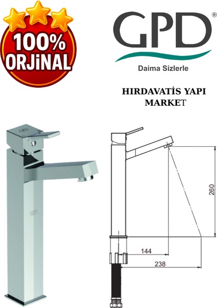 Tulio MSL135 Set Üstü Lavabo Bataryası modelleri