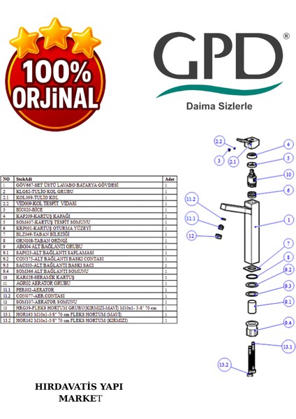 Tulio MSL135 Set Üstü Lavabo Bataryası indirimleri