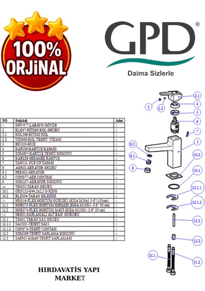 Ritmo MLB85 Lavabo Bataryası indirimleri