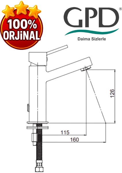 Tulio MLB135 Lavabo Bataryası fiyatları