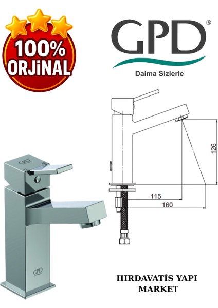 Tulio MLB135 Lavabo Bataryası modelleri