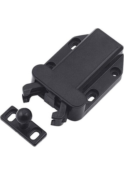 Plastik Yaylı Çıt Çıt, Koyu Kahve Rengi - Beyaz