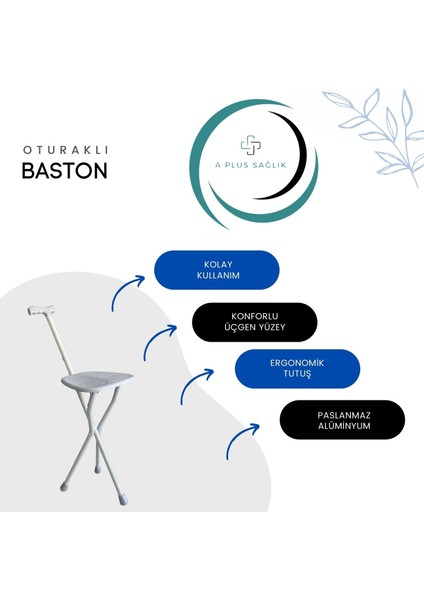 Oturaklı Baston Katlanır Oturaklı Baston Yüksek Kalite Ithal Baston fiyatları