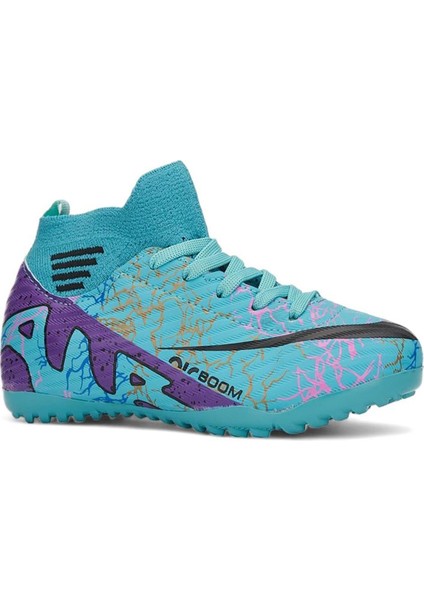 Lga Turkuaz Çoraplı Erkek Futbol Halısaha Ayakkabı